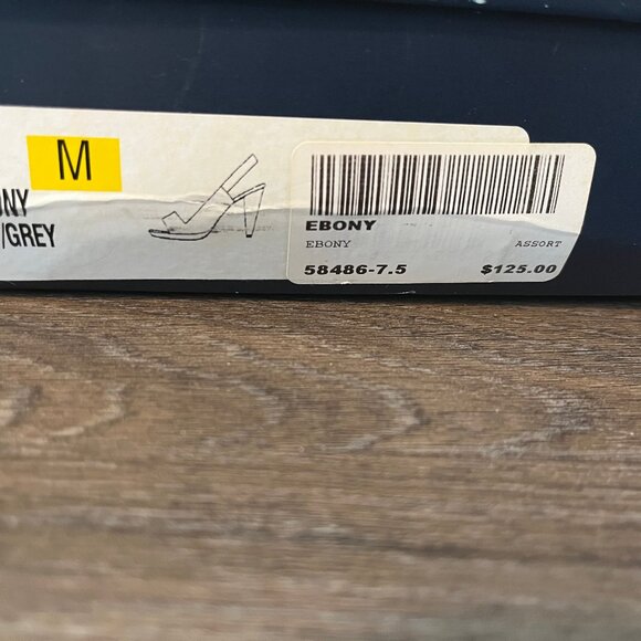 Anne Klein Akebony Navy/Grey- Ebony- Size 7.5 Heels - Picture 3 of 9